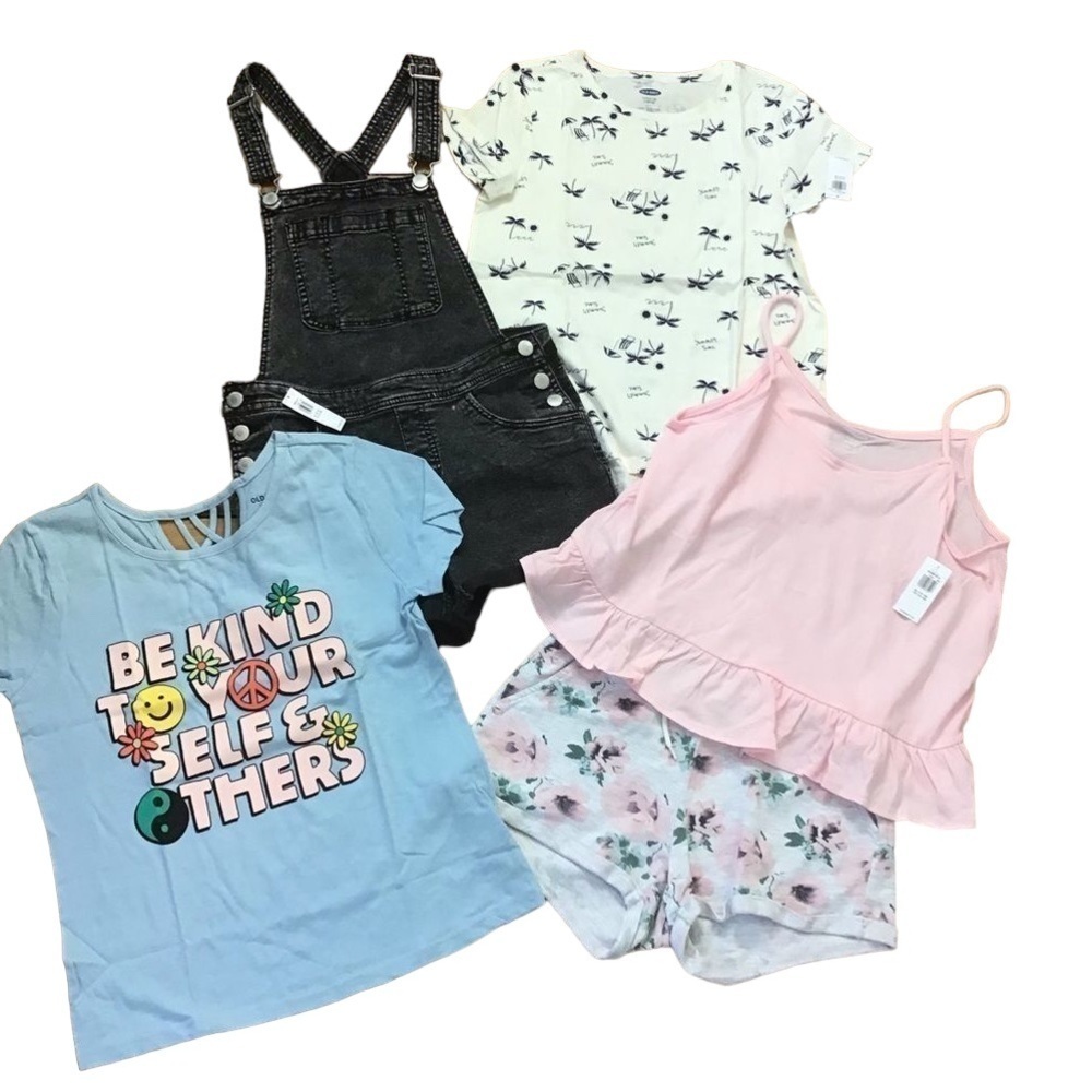 Soft Girl bundle t-shirts romper shorts sizes Large and XL